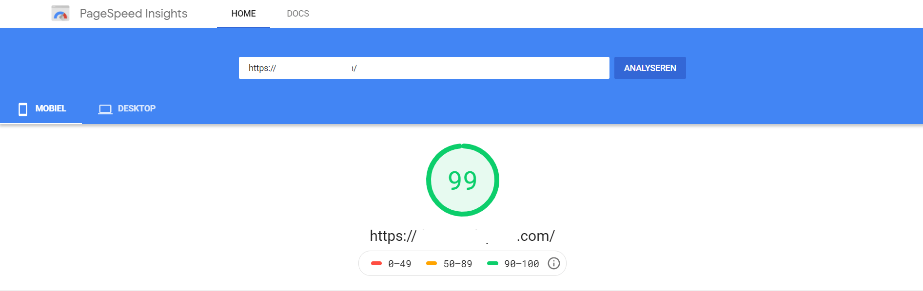 Google Pagespeed Insights